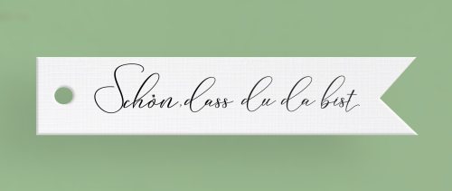 Preview: Schön, dass Du da bist Geschenkanhänger